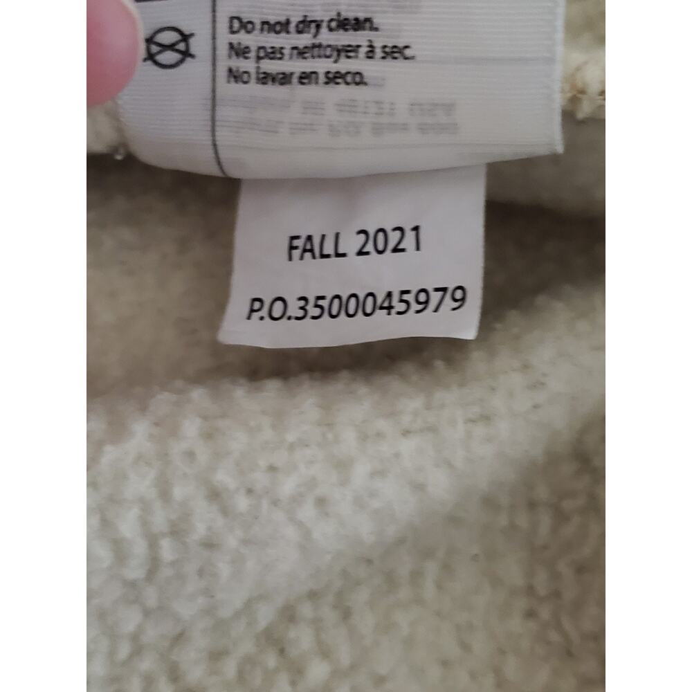 Carhartt Relaxed Fit Fleece‑Lined Hoodie Men’s XL Beige Tan Logo Graphic - Picture 4 of 10